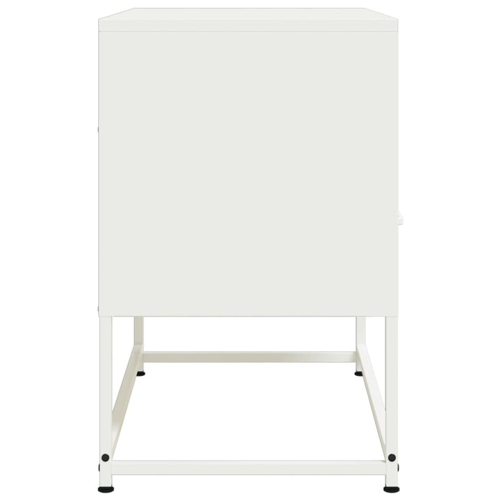 tv-bord 68x39x60,5 cm stål hvid