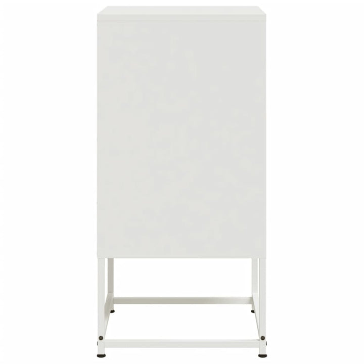 sengeborde 2 stk. 36x39x78 cm stål hvid