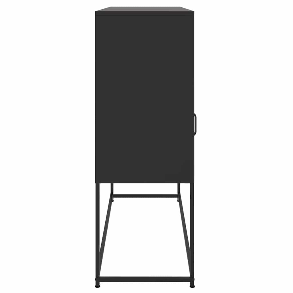 skab 100,5x39x107 cm stål sort