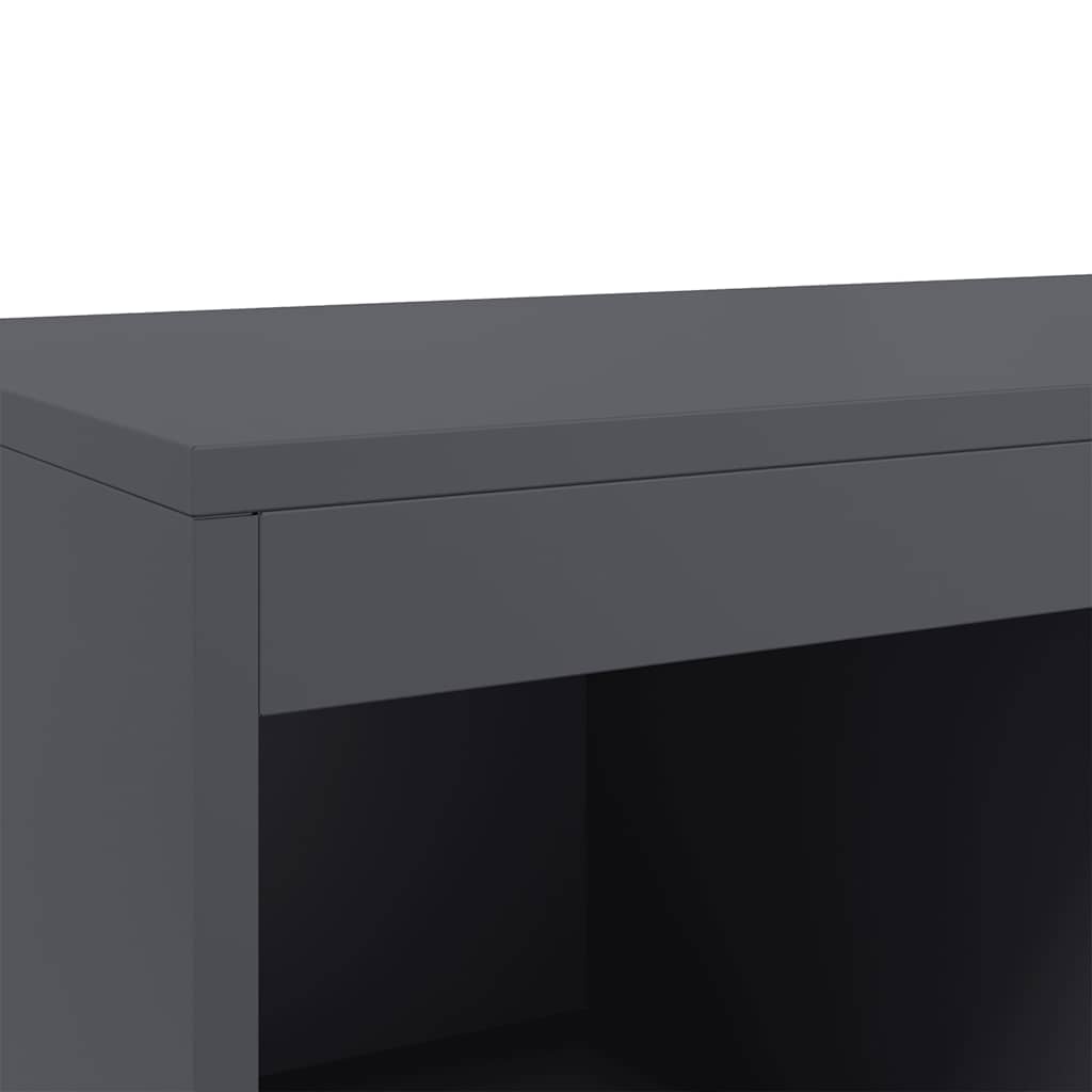 skab 68x39x111,5 cm stål antracitgrå