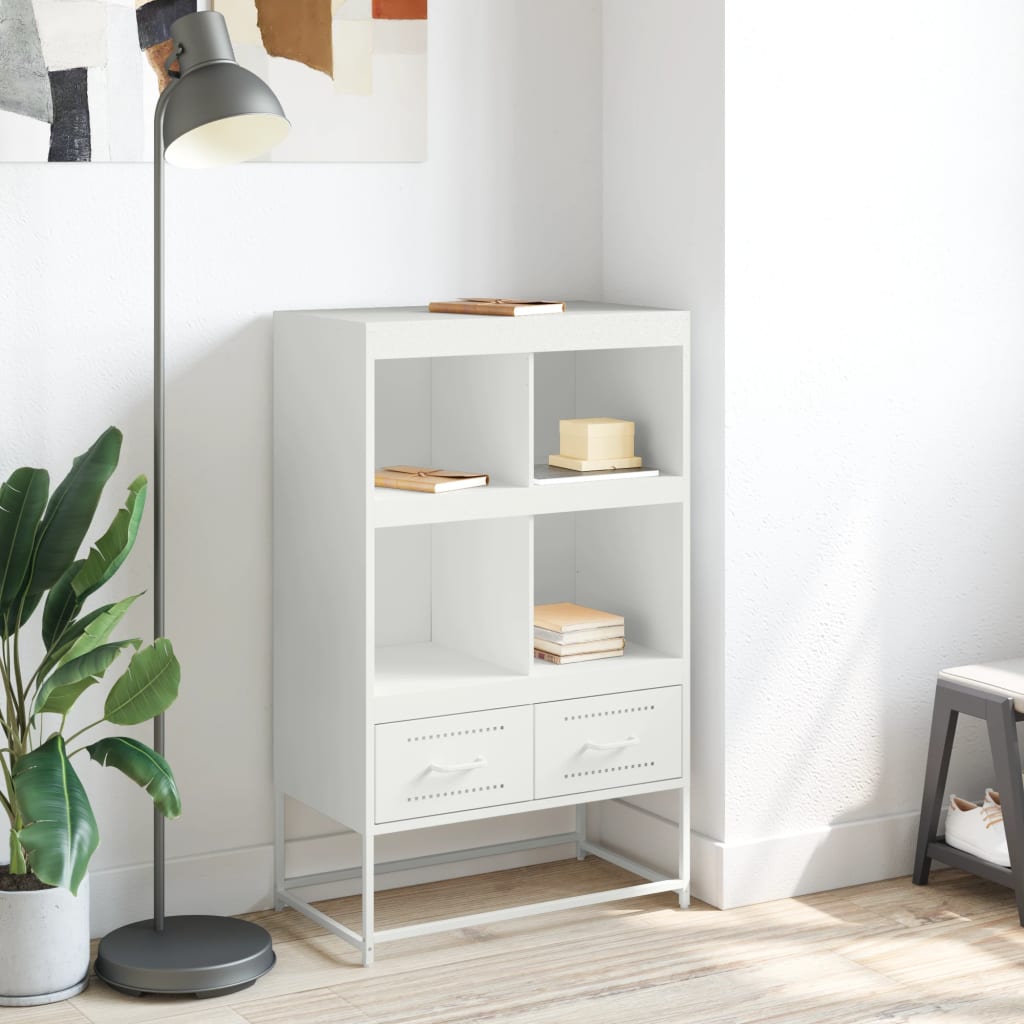 skab 68x39x111,5 cm stål hvid
