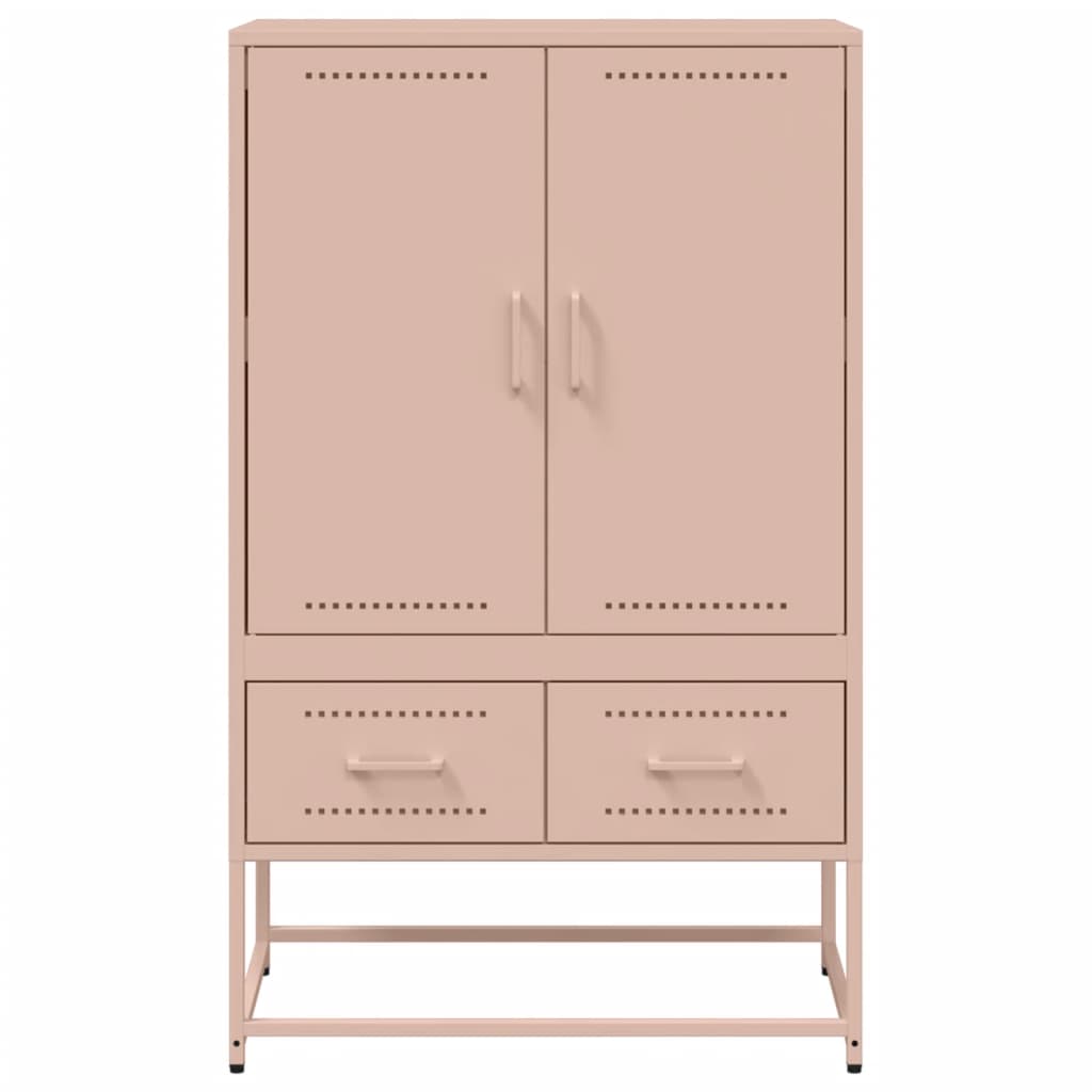 skab 68x39x111,5 cm stål lyserød