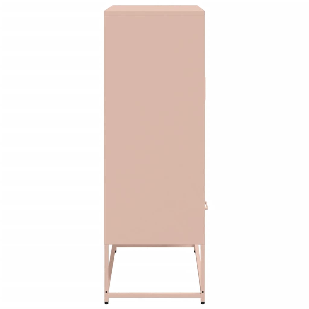 skab 68x39x111,5 cm stål lyserød