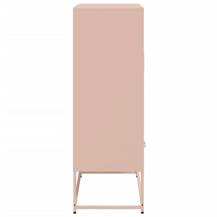 skab 68x39x111,5 cm stål lyserød