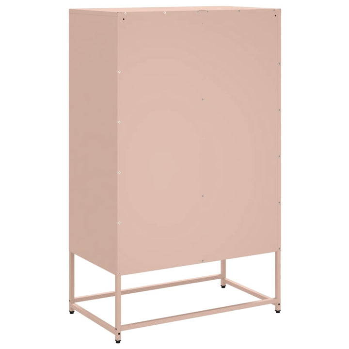 skab 68x39x111,5 cm stål lyserød