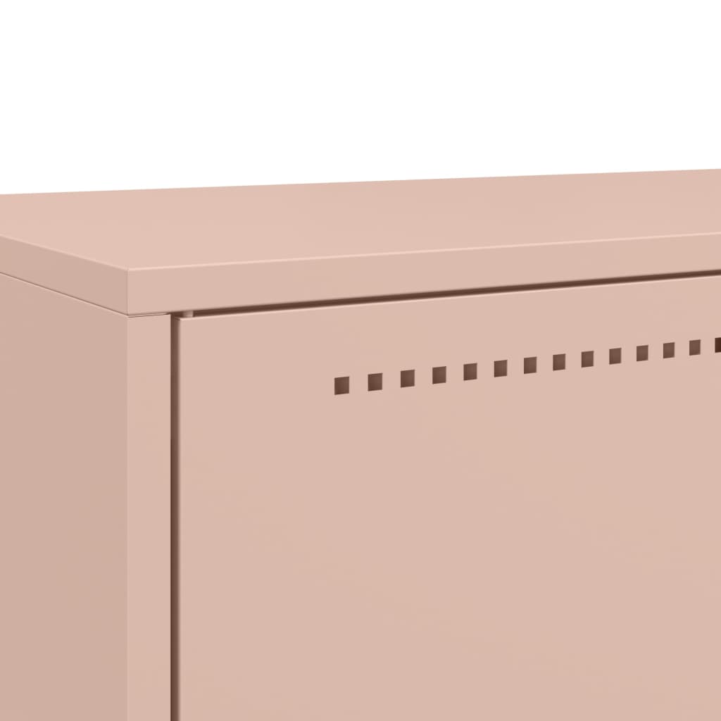 skab 68x39x111,5 cm stål lyserød