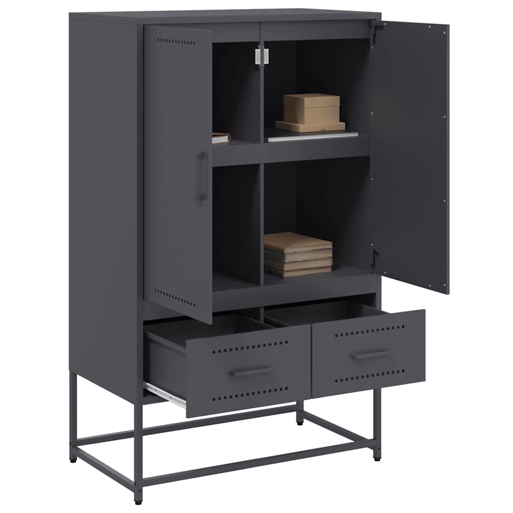 skab 68x39x111,5 cm stål antracitgrå
