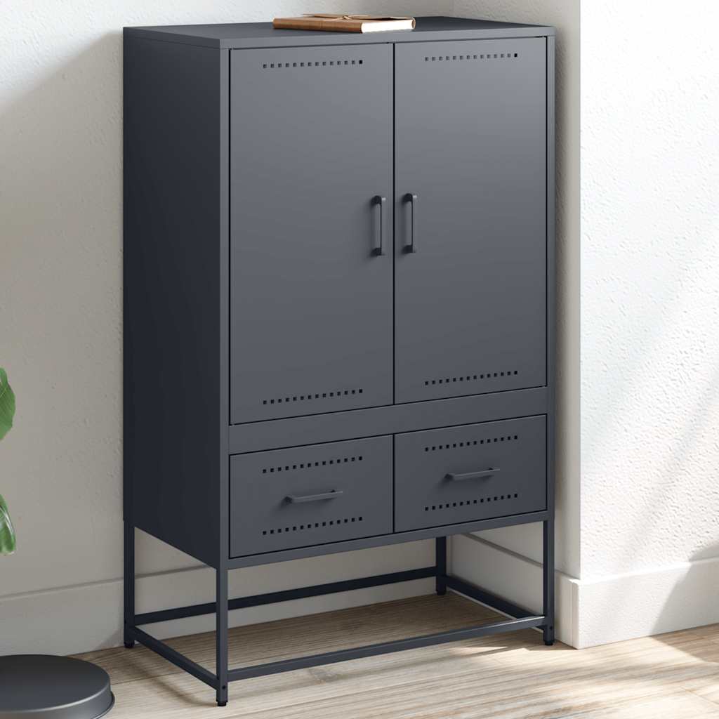 skab 68x39x111,5 cm stål antracitgrå