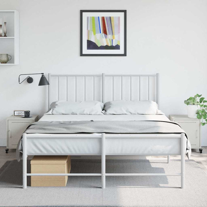 sengeborde 2 stk. 36x39x43,5 cm stål hvid