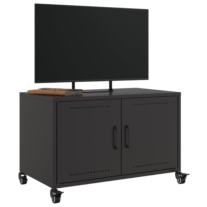 tv-bord 68x39x43,5 cm stål sort