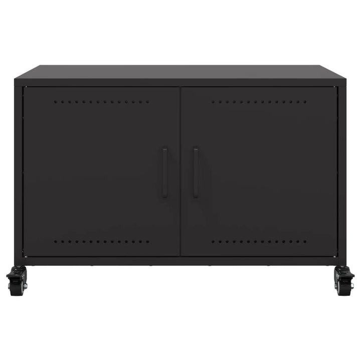 tv-bord 68x39x43,5 cm stål sort