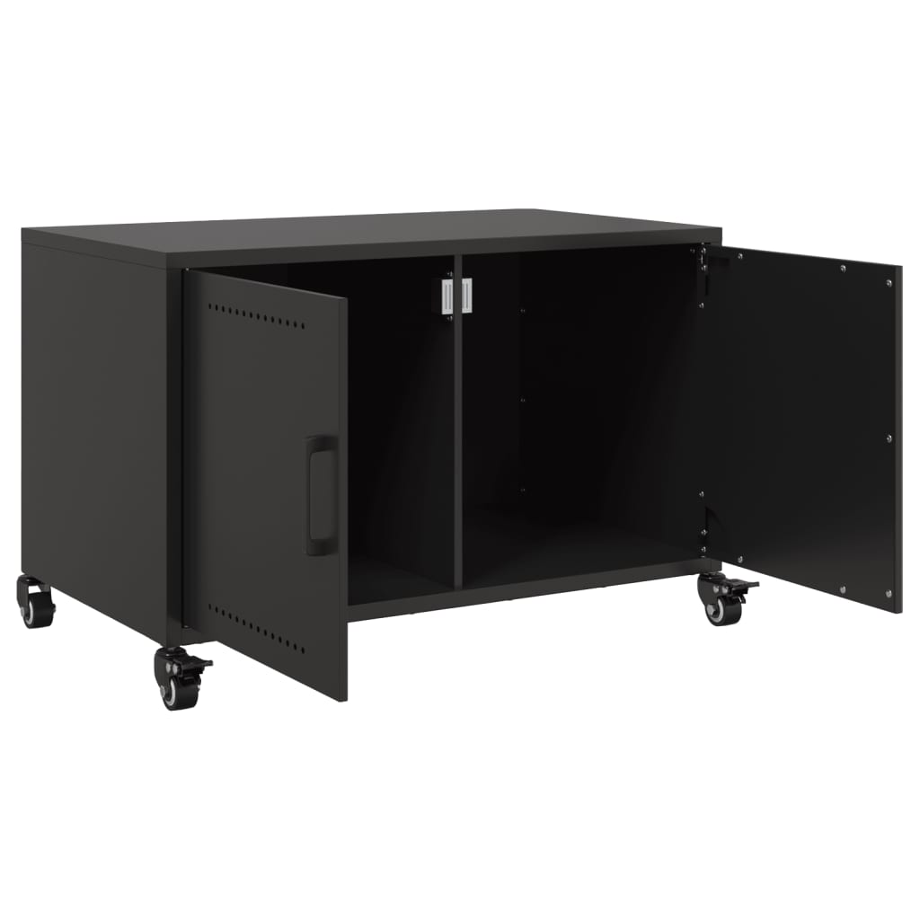 tv-bord 68x39x43,5 cm stål sort