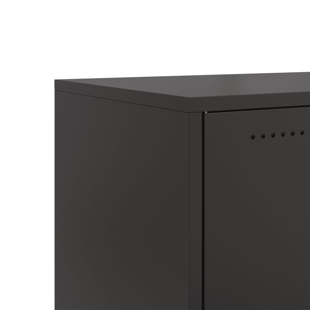 tv-bord 68x39x43,5 cm stål sort