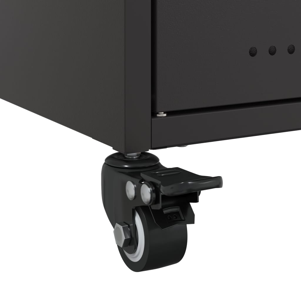 tv-bord 68x39x43,5 cm stål sort
