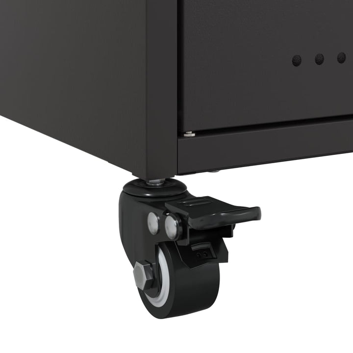 tv-bord 68x39x43,5 cm stål sort