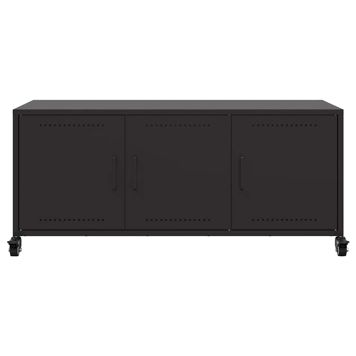 tv-bord 100,5x39x43,5 cm stål sort