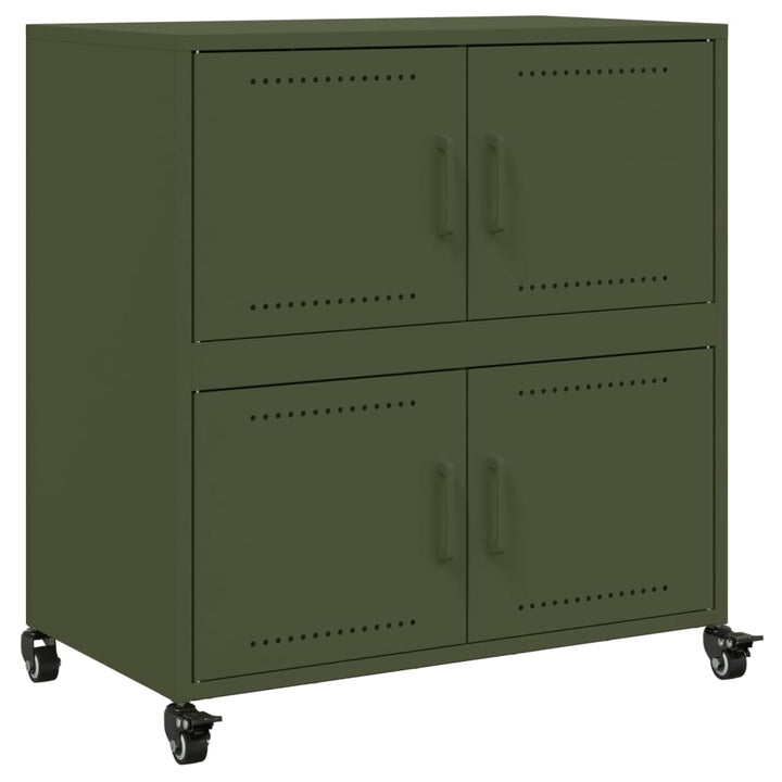 skab 68x39x72 cm stål olivengrøn
