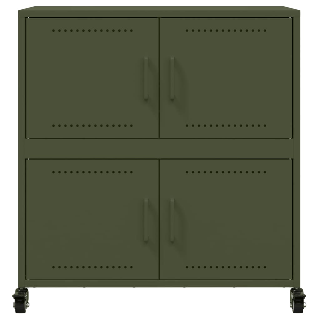 skab 68x39x72 cm stål olivengrøn