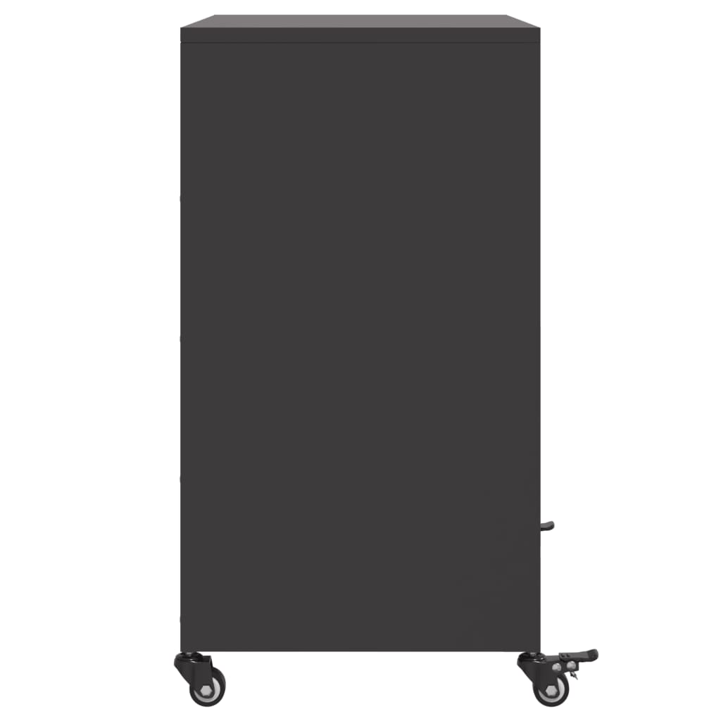 skab 68x39x72 cm stål sort