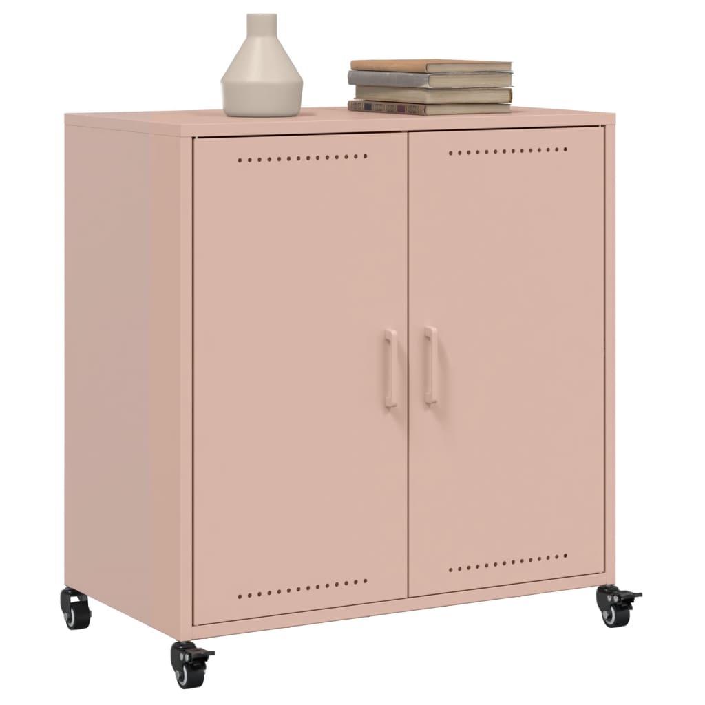 skab 68x39x72 cm stål lyserød