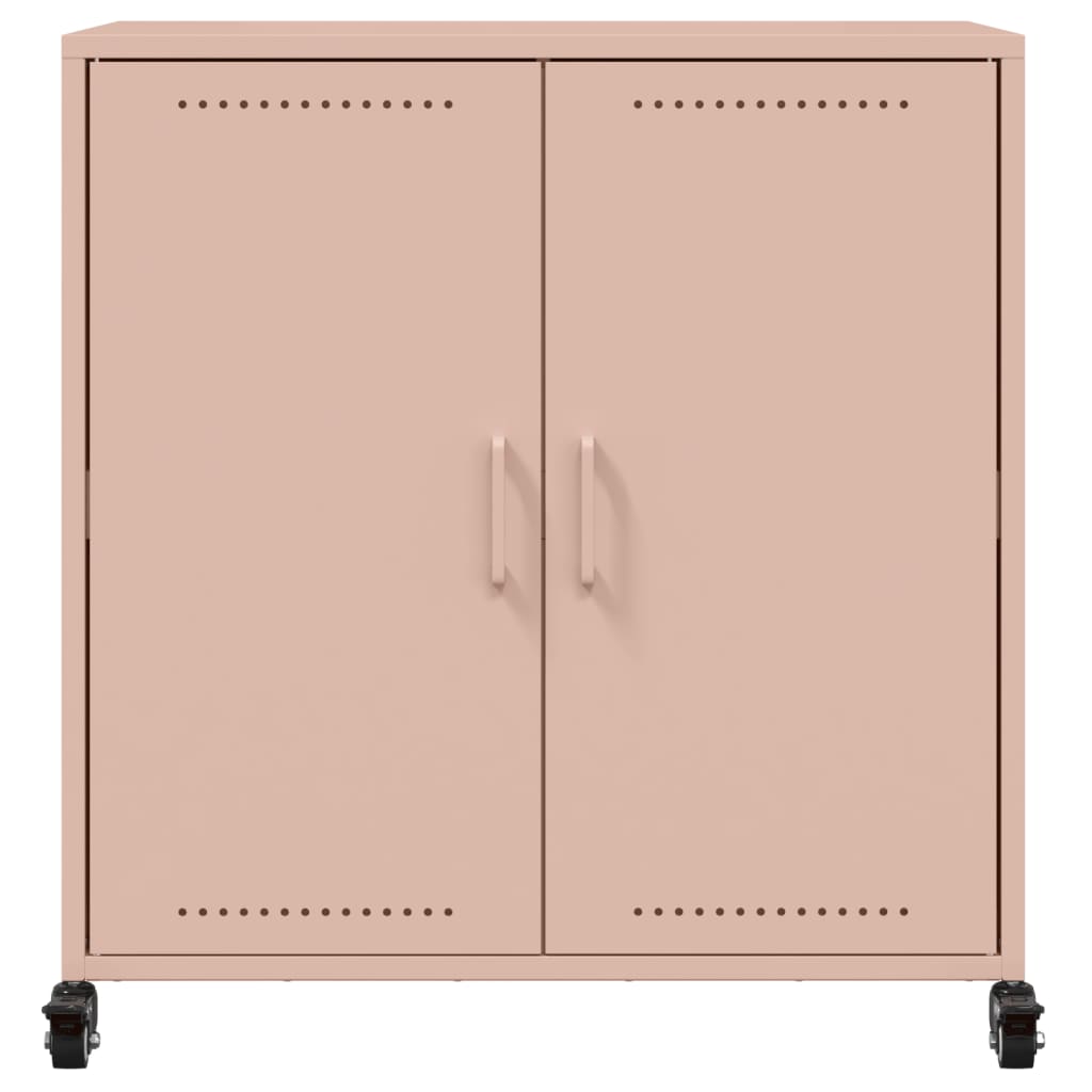 skab 68x39x72 cm stål lyserød