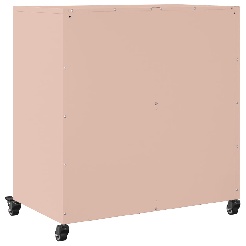 skab 68x39x72 cm stål lyserød