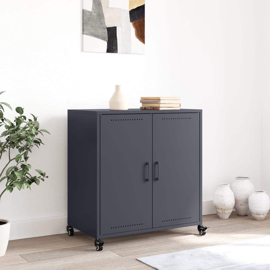 skab 68x39x72 cm stål antracitgrå