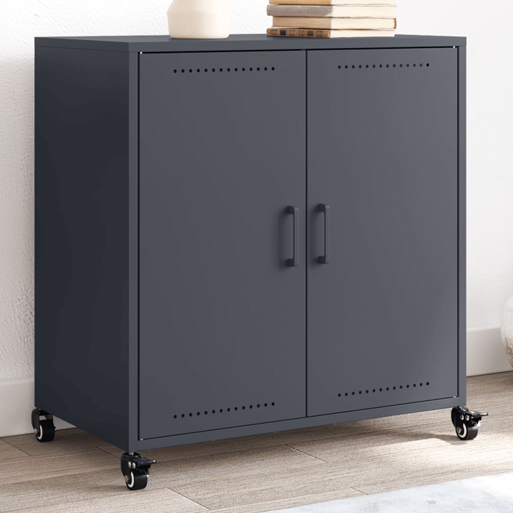 skab 68x39x72 cm stål antracitgrå