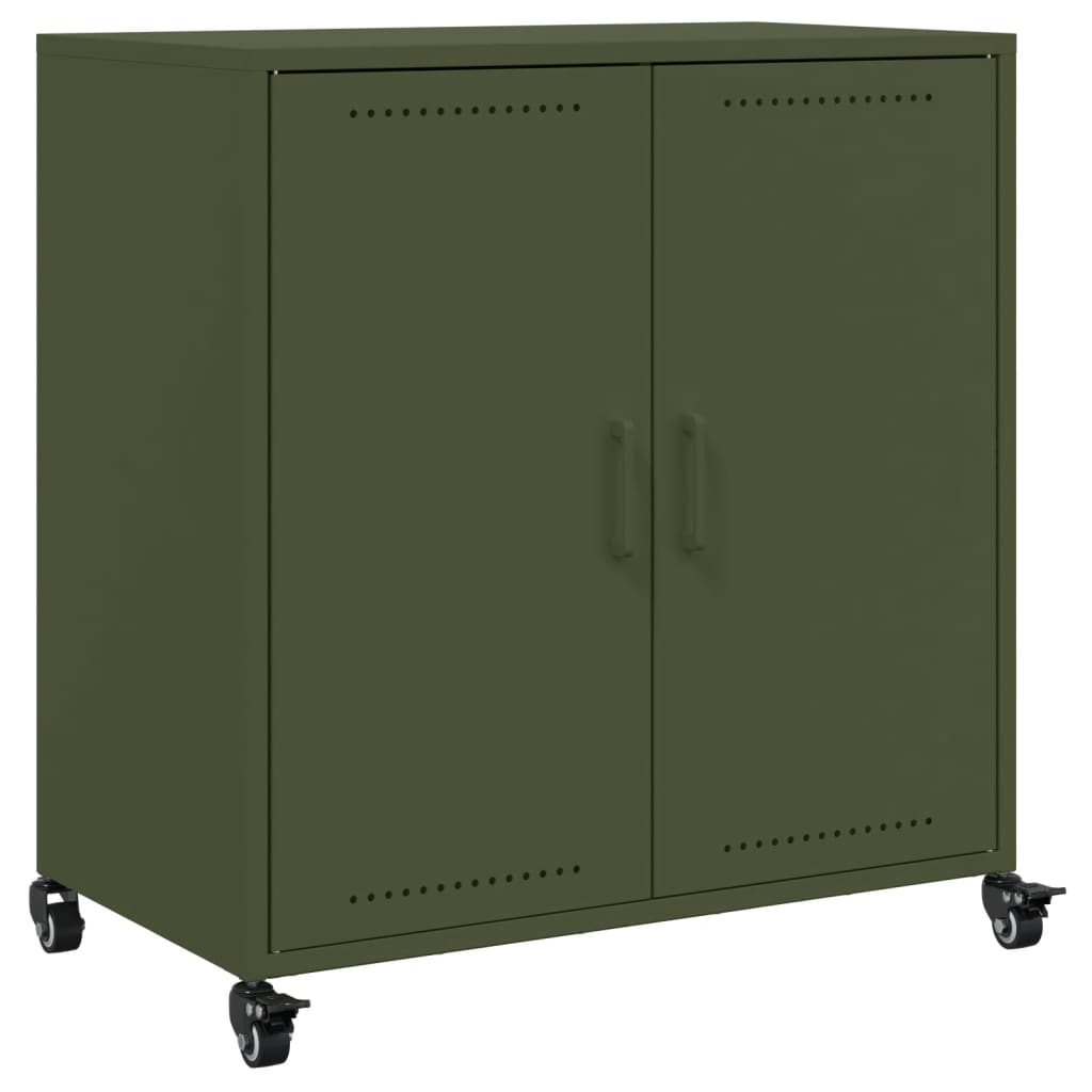 skab 68x39x72 cm stål olivengrøn