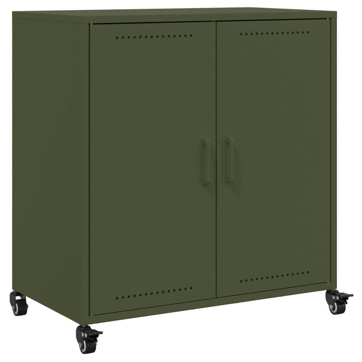 skab 68x39x72 cm stål olivengrøn
