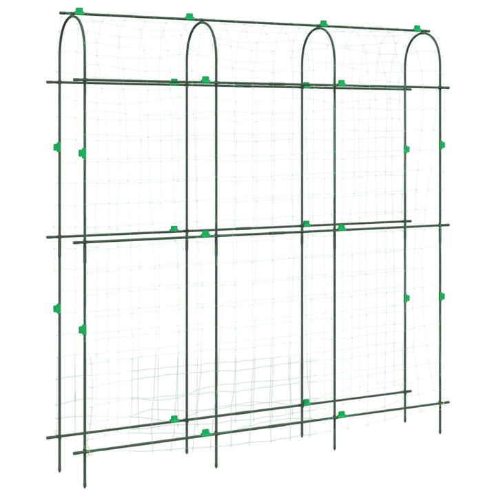espalier til klatreplanter 181x31x182,5 cm U-ramme stål
