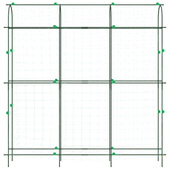 espalier til klatreplanter 181x31x182,5 cm U-ramme stål