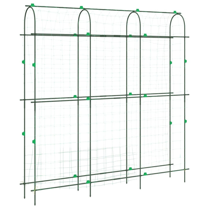 espalier til klatreplanter 181x31x182,5 cm U-ramme stål