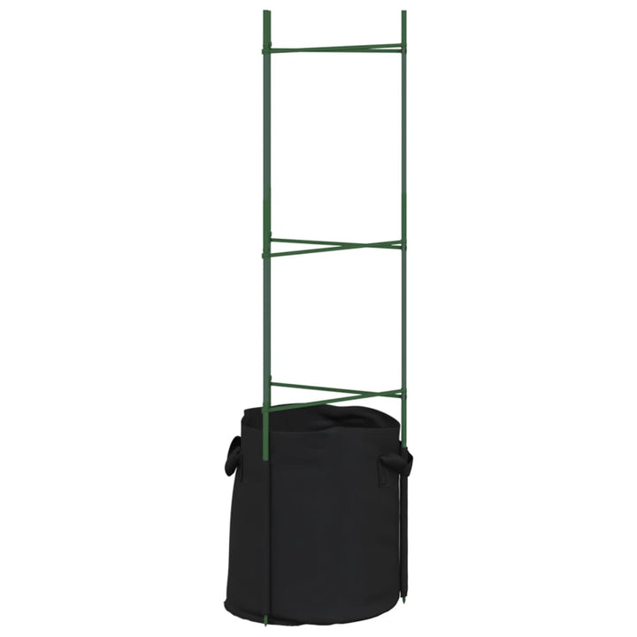 plantestativer med planteposer 2 stk. 116 cm stål og PP