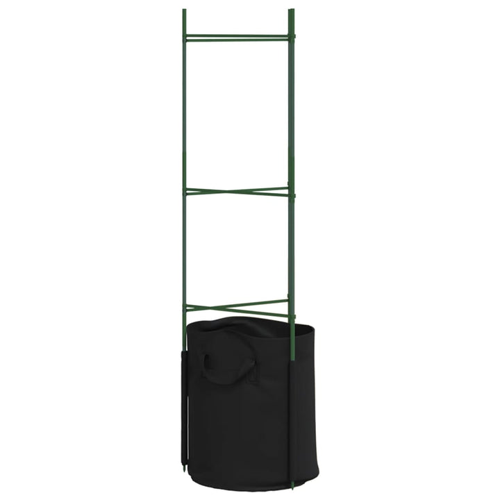 plantestativer med planteposer 2 stk. 116 cm stål og PP