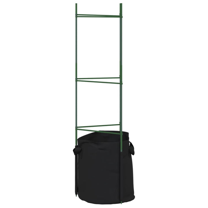 plantestativer med planteposer 2 stk. 116 cm stål og PP