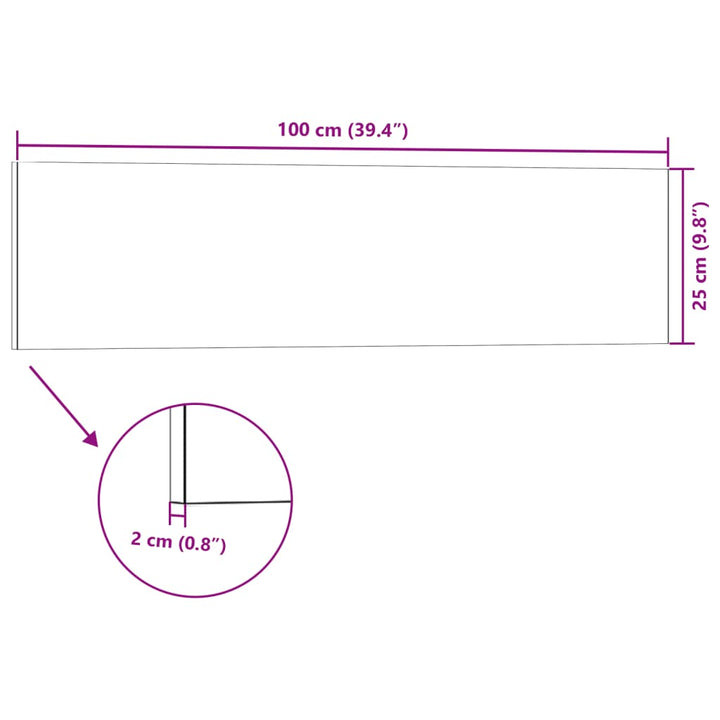 3D-vægpaneler 14 stk. 100x25 cm EPS antracitgrå