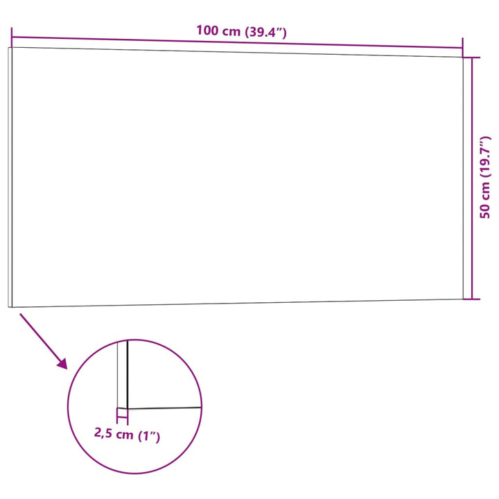 3D-vægpaneler 5 stk. 100x50 cm EPS grå