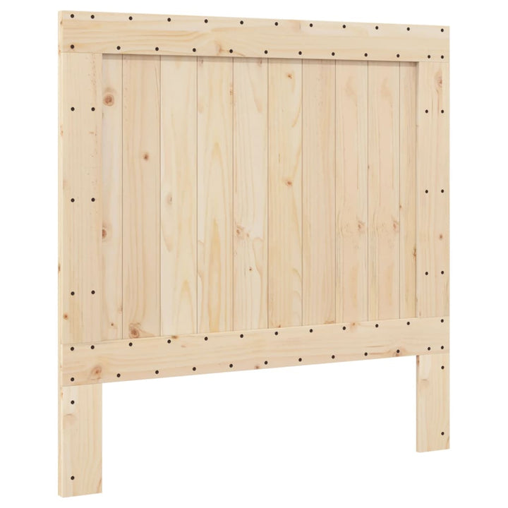 sengeramme med sengegavl 100x200 cm massivt fyrretræ