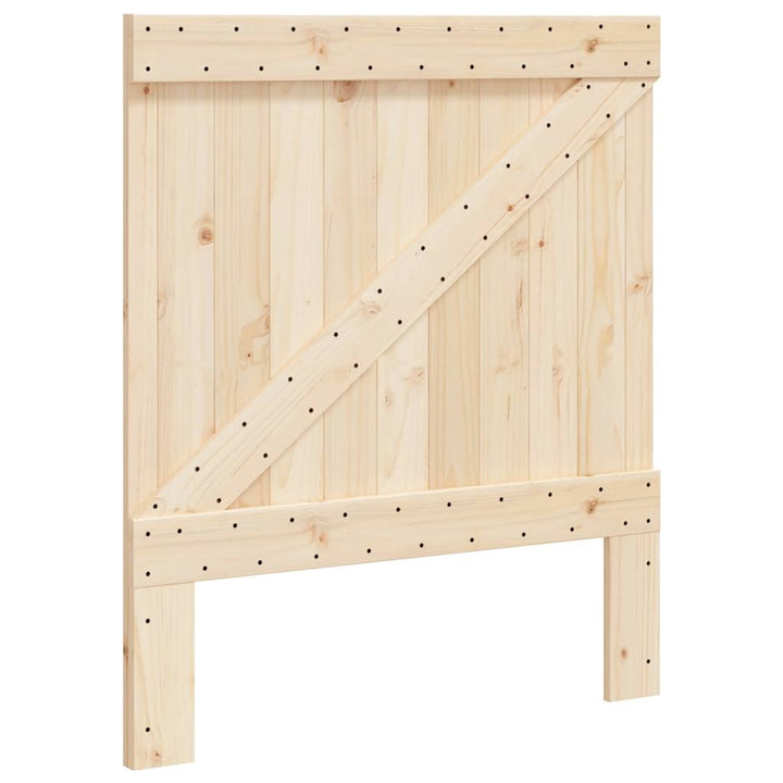 sengeramme med sengegavl 90x200 cm massivt fyrretræ