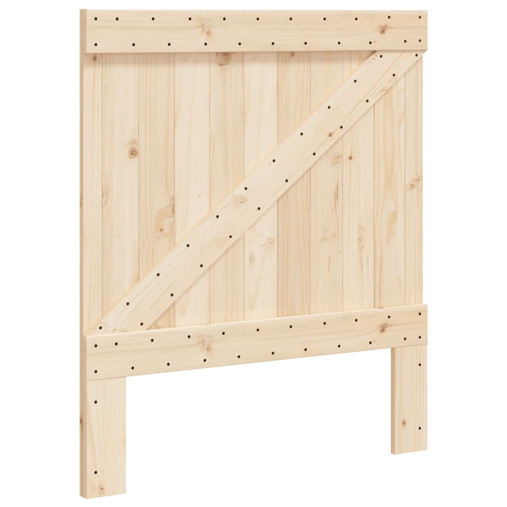 sengeramme med sengegavl 90x200 cm massivt fyrretræ
