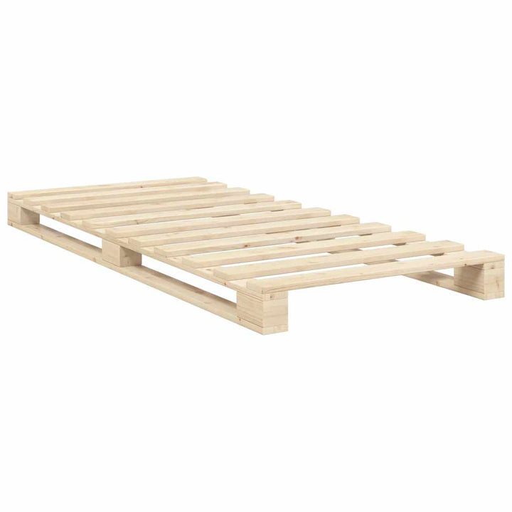 sengeramme med sengegavl 90x200 cm massivt fyrretræ