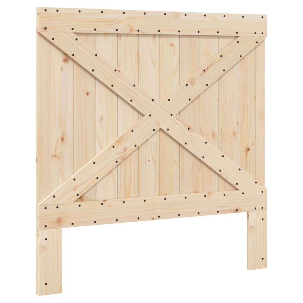 sengeramme med sengegavl 100x200 cm massivt fyrretræ