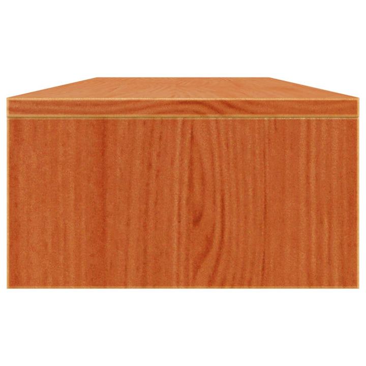 skærmholder 100x24x13 cm massivt fyrretræ gyldenbrun
