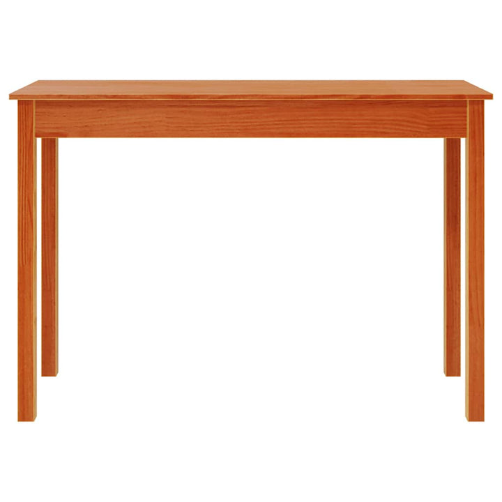 konsolbord 110x40x75 cm massivt fyrretræ gyldenbrun