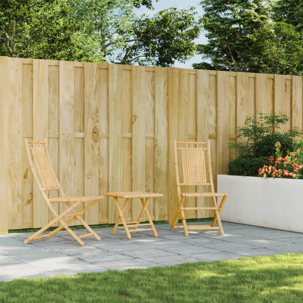 Klapstole 2 stk. 46x66x99 cm bambus