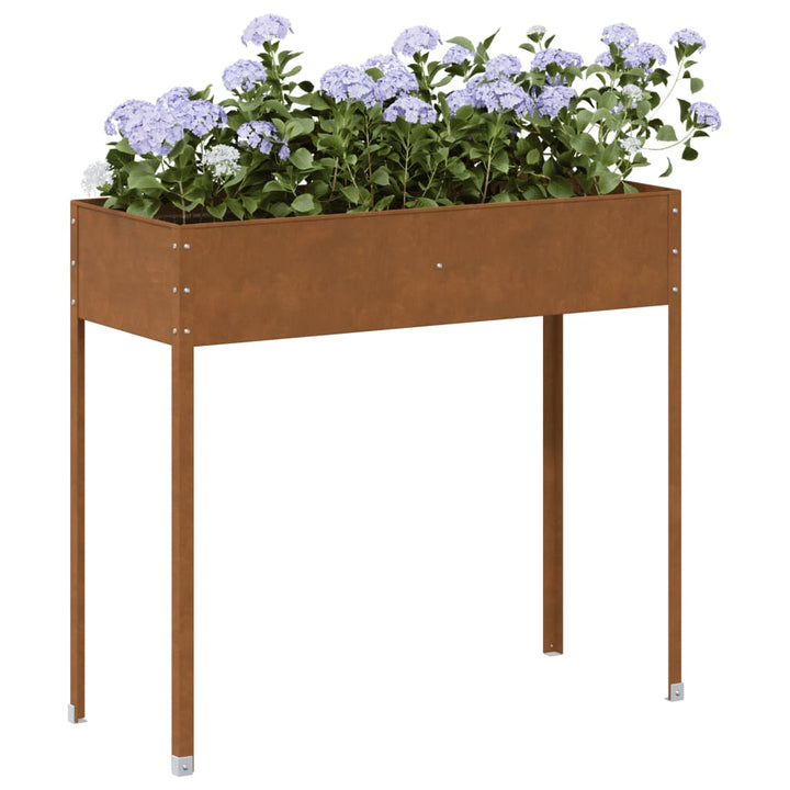 plantekasse 100,5x40,5x90 cm cortenstål