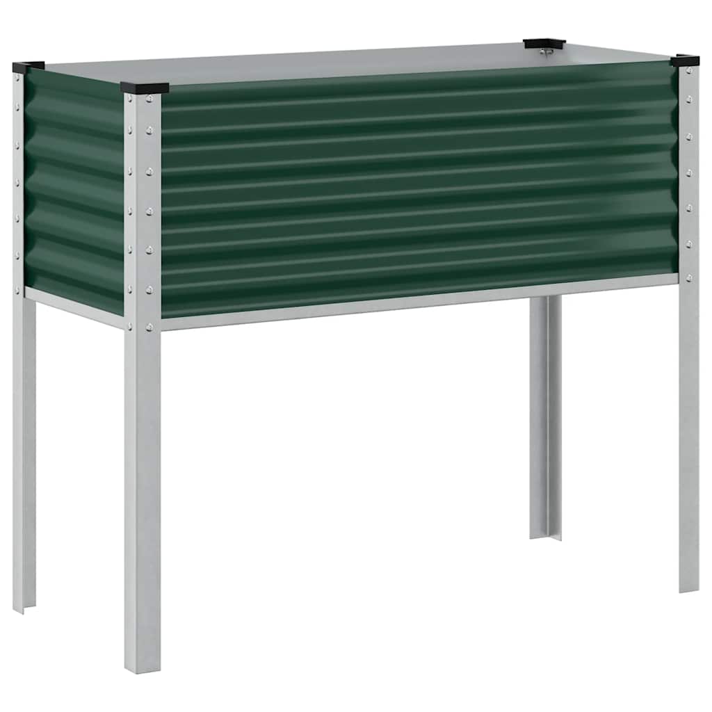 haveplantekasse grøn 100x45x90 cm stål