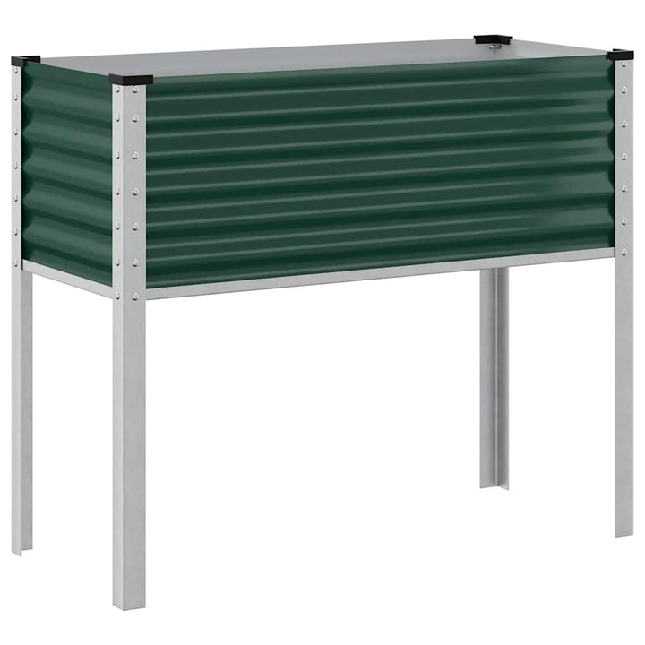 haveplantekasse grøn 100x45x90 cm stål