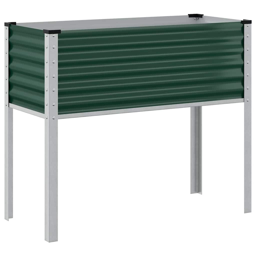 haveplantekasse grøn 100x45x90 cm stål